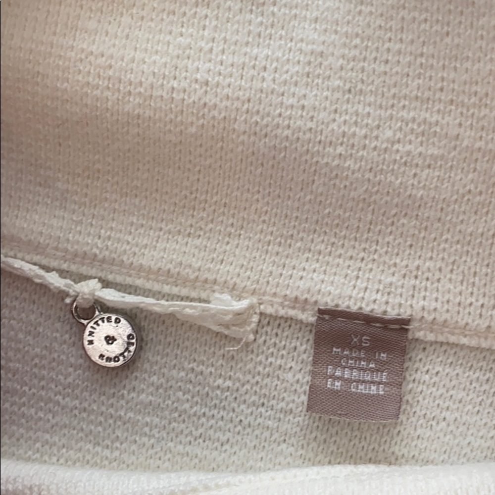 Anthropologie Knitted & Knotted Cream Sweater - Picture 5 of 8